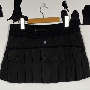 Lululemon Run Pace Setter Skirt - Blk, 8